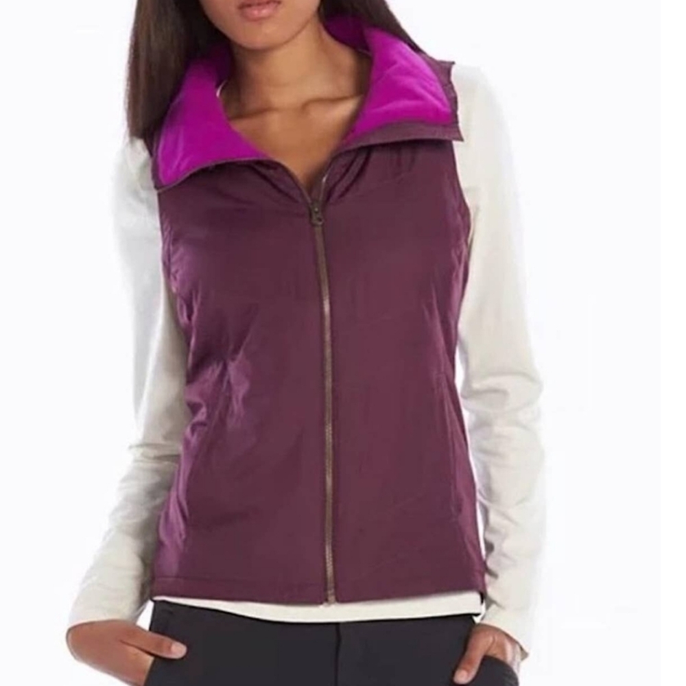 Columbia Women's Fleece Lined Vest Purple  Large - Picture 2 of 7
